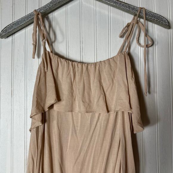 Eberjey Ivy Flounce Teddy Pink Tint Romper - Picture 3 of 6